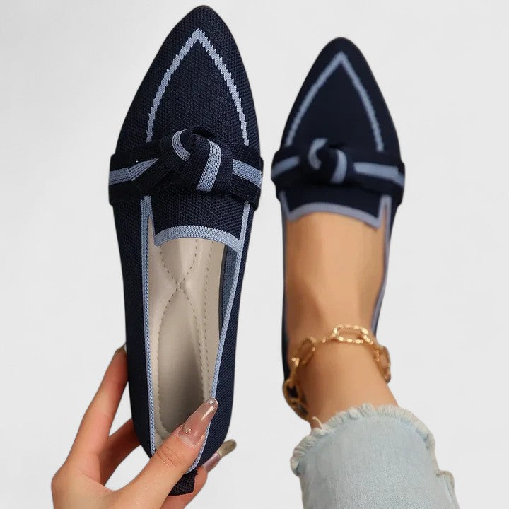 Dorvelli | Women's Loafers – Structured Slip-On - Dark Blue