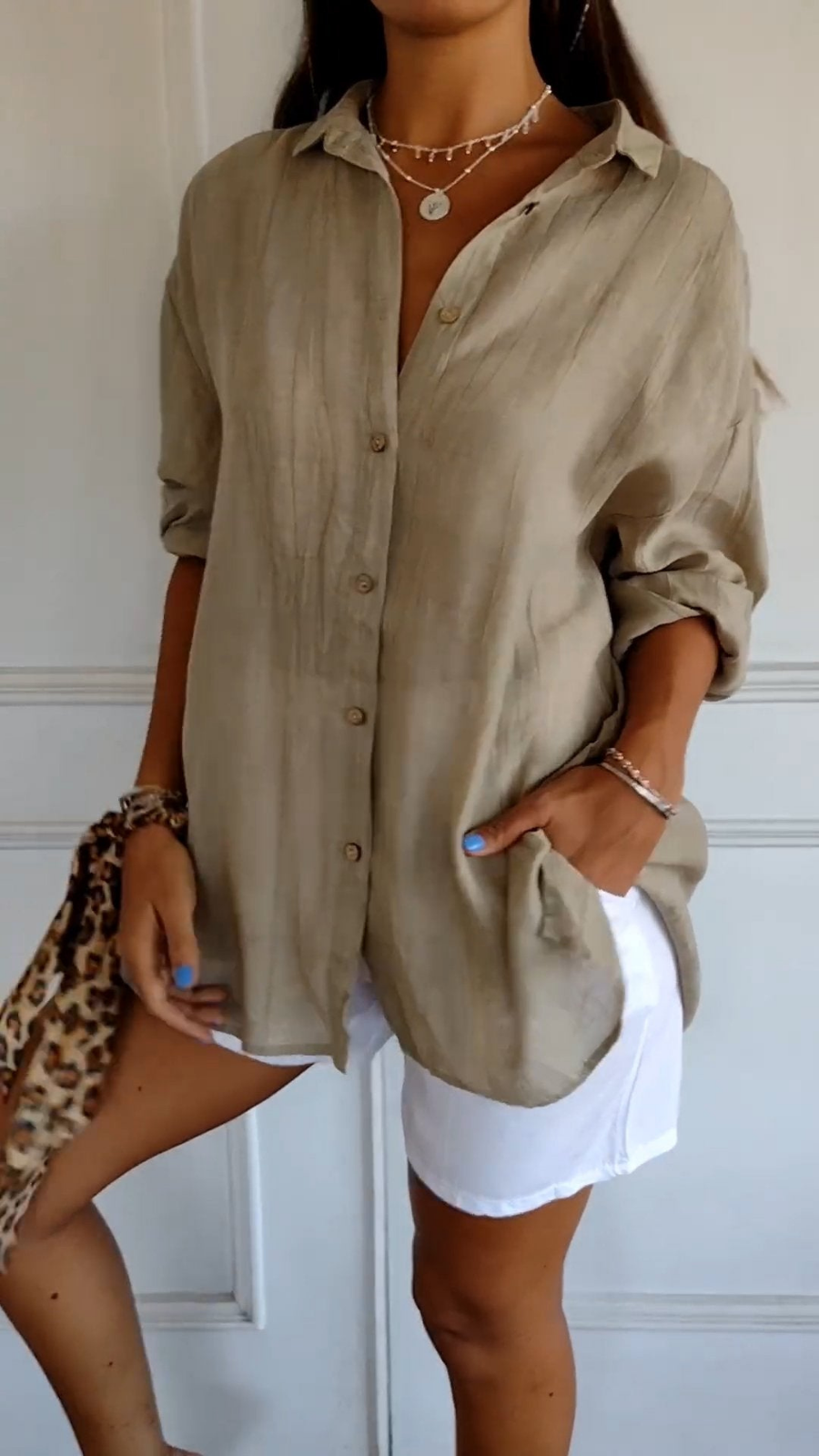 Dorvelli | Women’s Shirt – Oversized Button-Down Collared