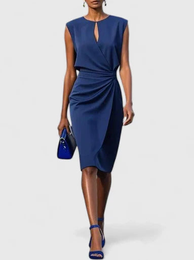 Dorvelli | Women's Dress – Sophisticated Silhouette - Navy