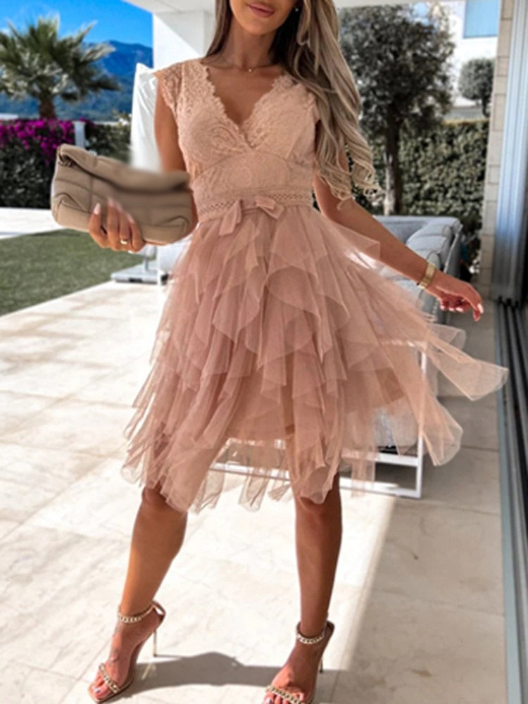 Dorvelli | Women's Dress – Cocktail Evening - Pink
