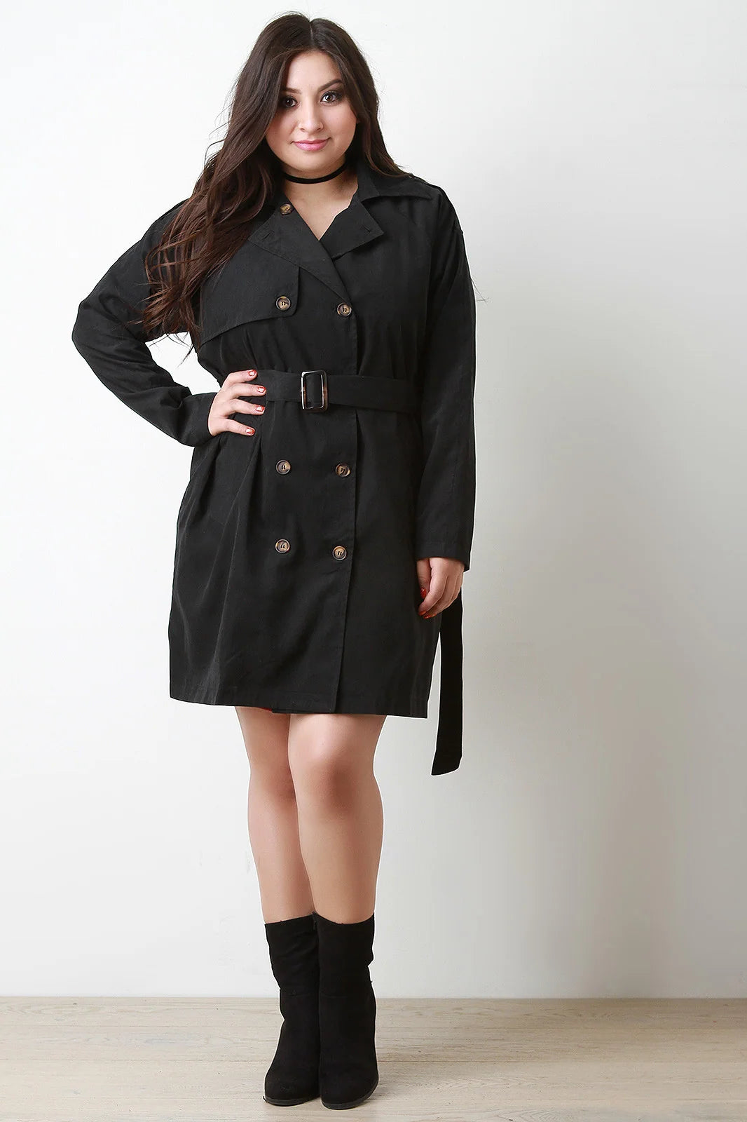 Xanthe Belted Lightweight Soft Trench Coat – Regular Fit Long Sleeves | Dorvelli