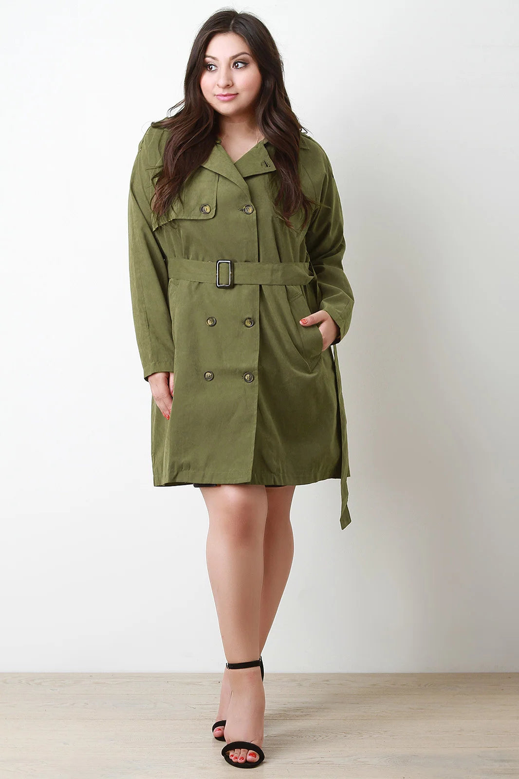 Xanthe Belted Lightweight Soft Trench Coat – Regular Fit Long Sleeves | Dorvelli